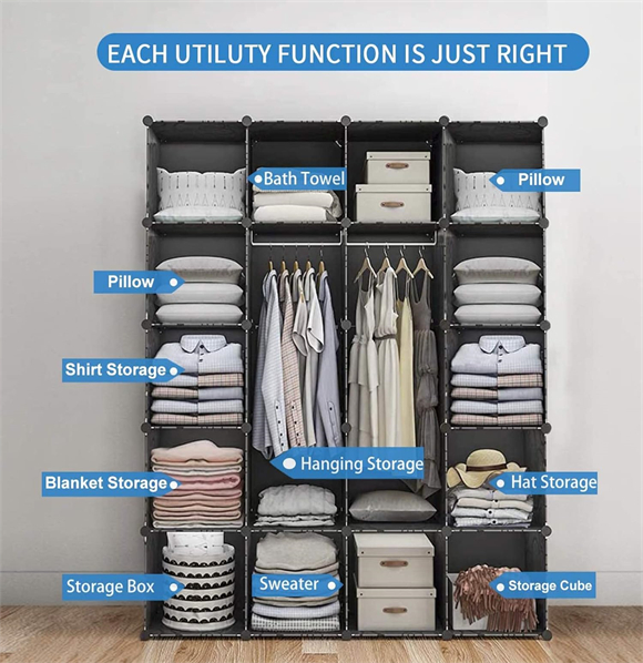 plastic wardrobe